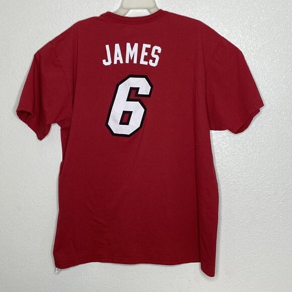 THE GO TO TEE ADIDAS NBA Miami 6 James T Shirt Size 2XL - Picture 3 of 3